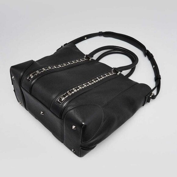Givenchy Black Lambskin Leather Medium Lucrezia Tote Bag - Picture 2 of 12